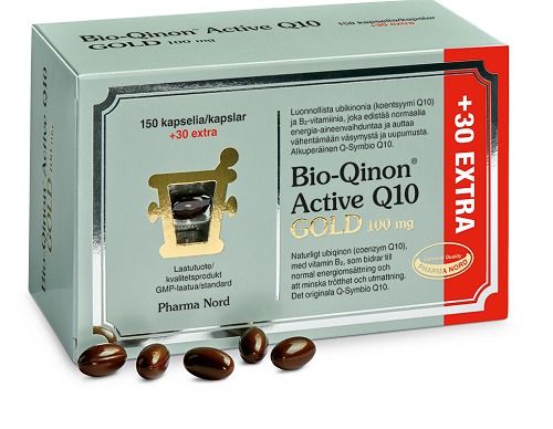 Bio-Qinon® Active Q10 Gold 100mg 150+30 kaps.