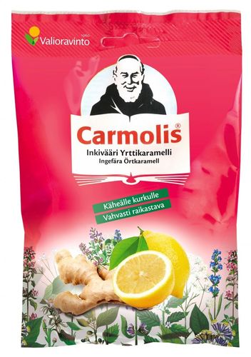 Carmolis® Ingefära Örtkaramell  72g