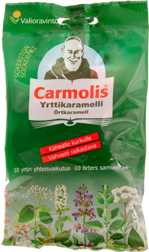 Carmolis® Yrttikaramelli sokeriton 72g