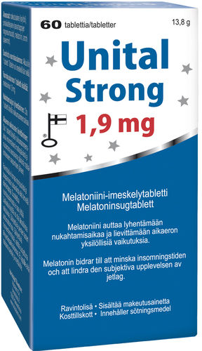 Unital Strong Melatonin 1,9 mg 60 tabl