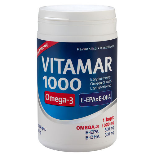 Vitamar 1000 Omega-3 100 kaps. / TARJOUS 2kpl 35,00€