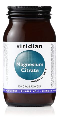 Magnesium Citrate Powder 150g Viridian