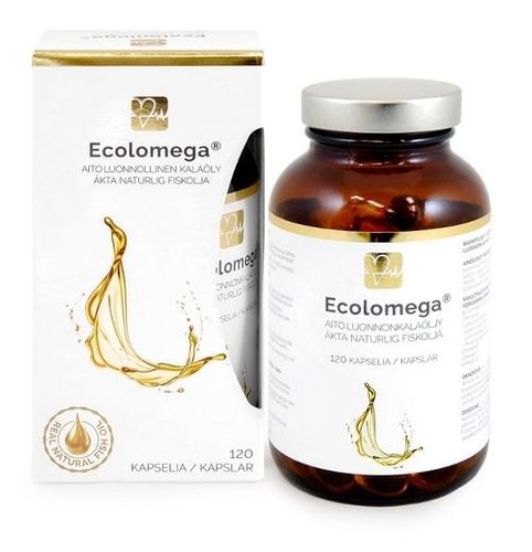Ecolomega Genuine Natural Fish oil 120 caps.