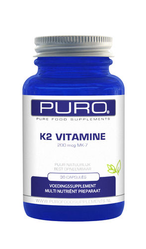 Puro K2 vitamiini MK-7 200µg 30 kaps.